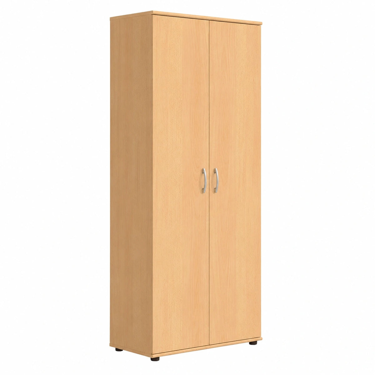Hochschrank für Schuhe in Buche-Design, Vielseitig mit Verstellbaren Böden