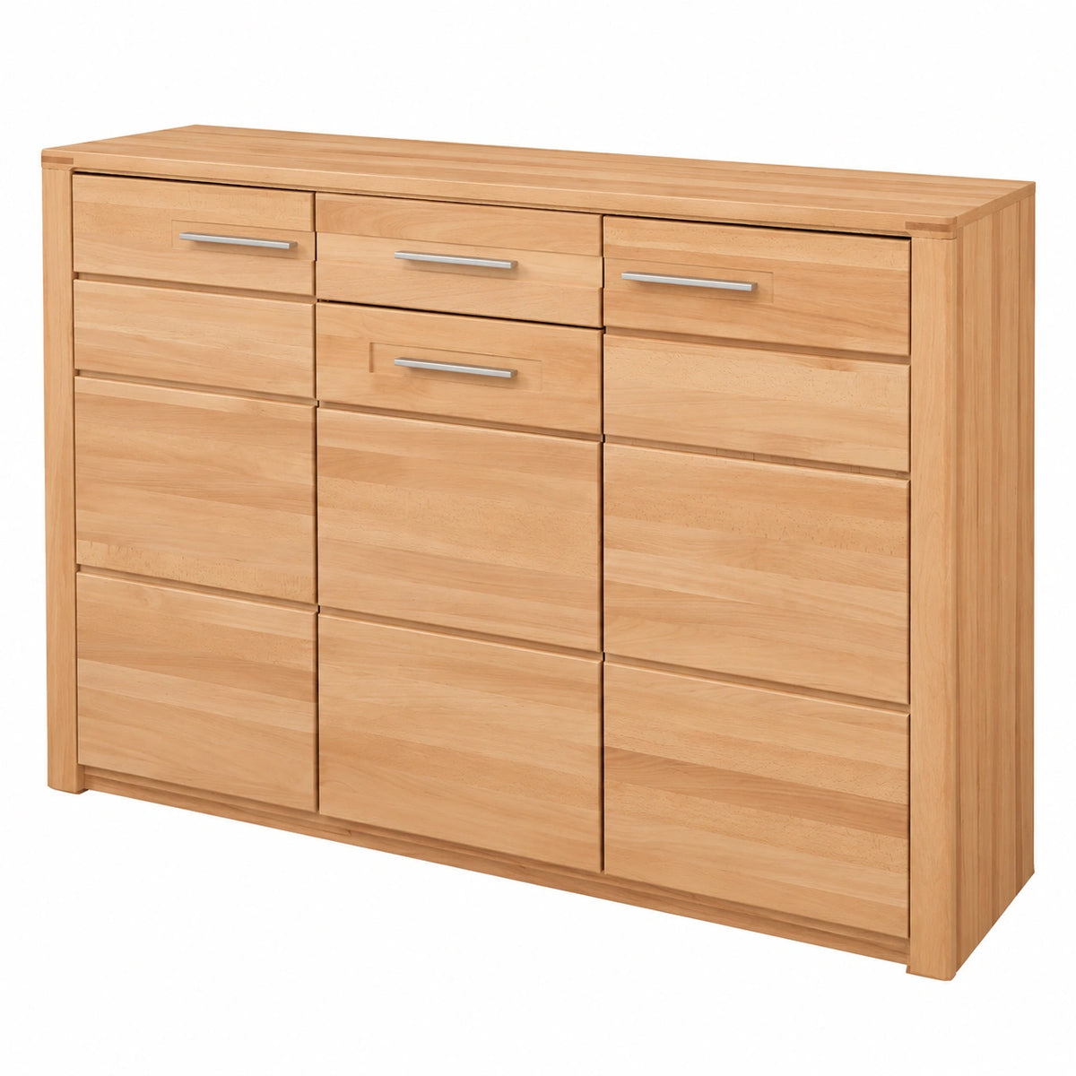 Schuhschrank aus Kernbuche, FSC-zertifiziert, mit großem Stauraum, 160 x 100 x 40 cm