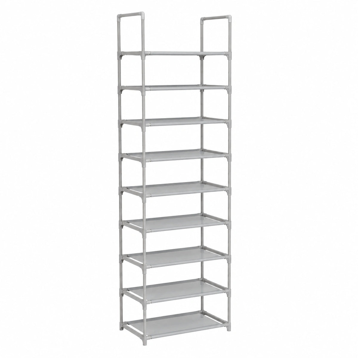Vicye 10-stufiges Schuhregal, schlanker Metall-Schuhschrank, platzsparender Schuhständer für Eingang, Flur, Schlafzimmer