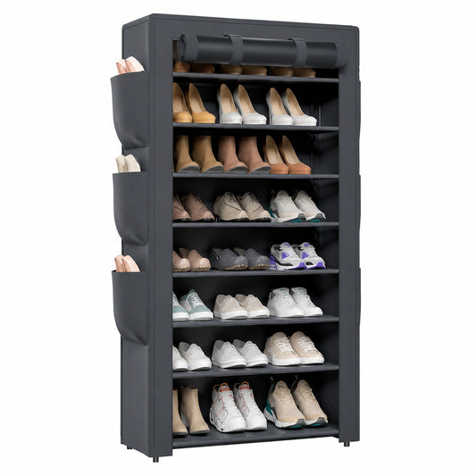 Hochwertiges 11-stufiges Schuhregal mit Staubschutz, für 36-41 Paar Schuhe – Perfekt für High Heels, Sportschuhe und Stiefel