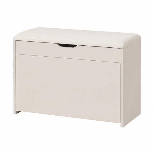 Multifunktionaler Schuhschrank mit Sitzbank und ausziehbaren Regalen, MDF, 57x30x53 cm, grau