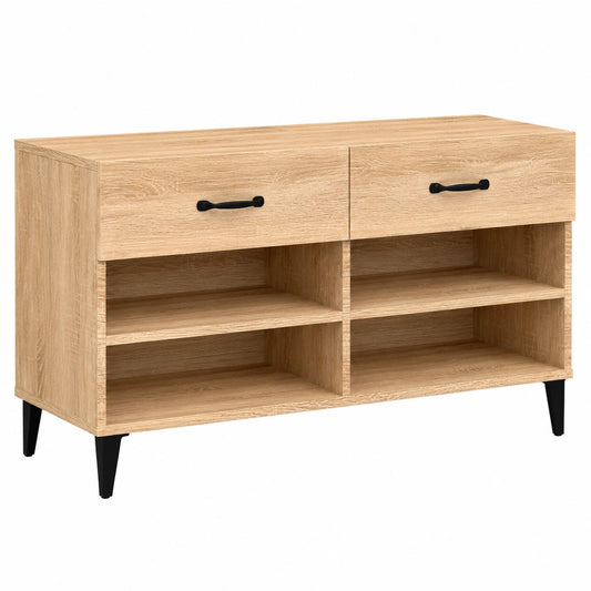 FIRBNUS Schuhschrank in Sonoma-Eiche 102x35x55 cm mit Viel Stauraum