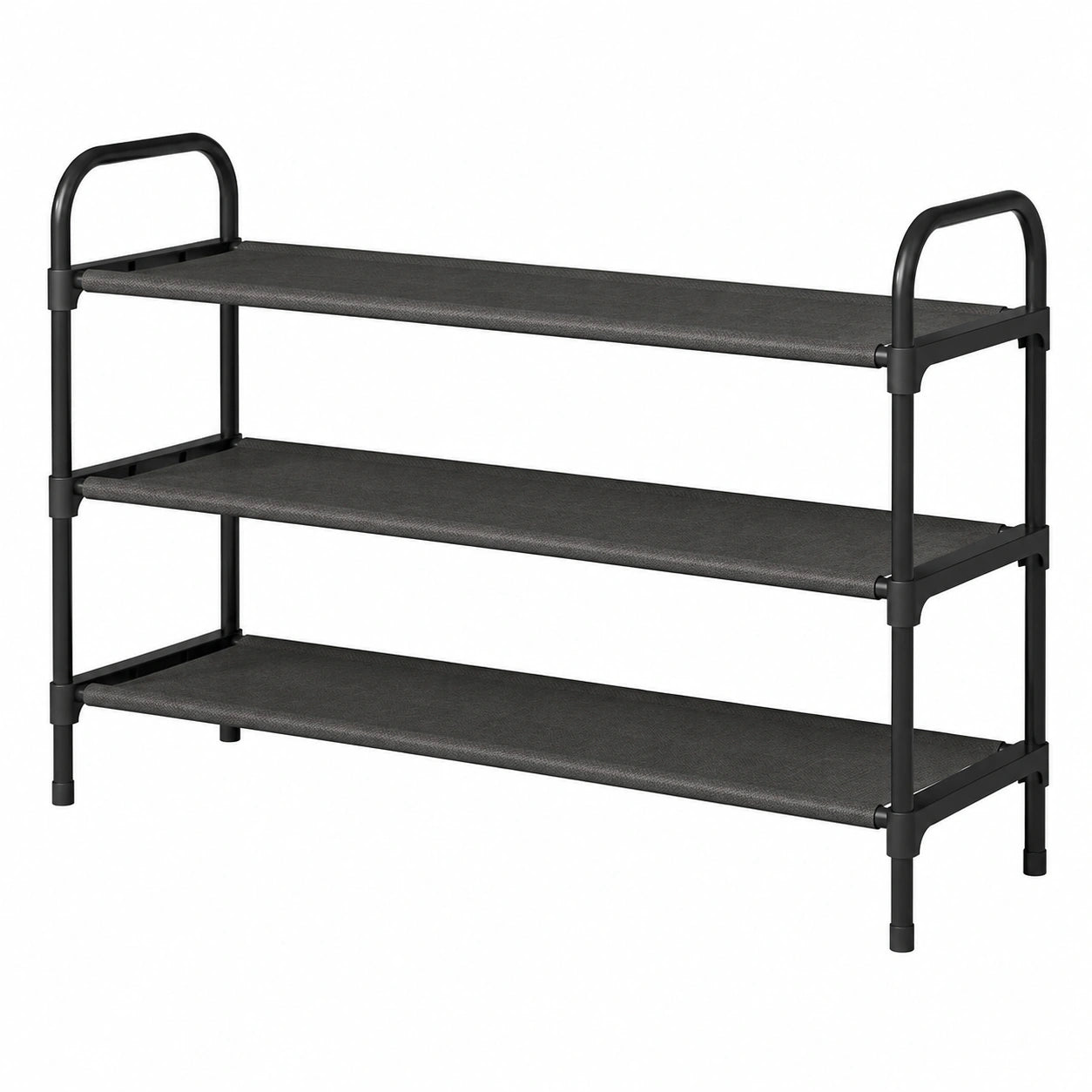 Stabiles Schuhregal für Flur und Schrank, platzsparend, 97 x 30 x 59 cm, schwarz