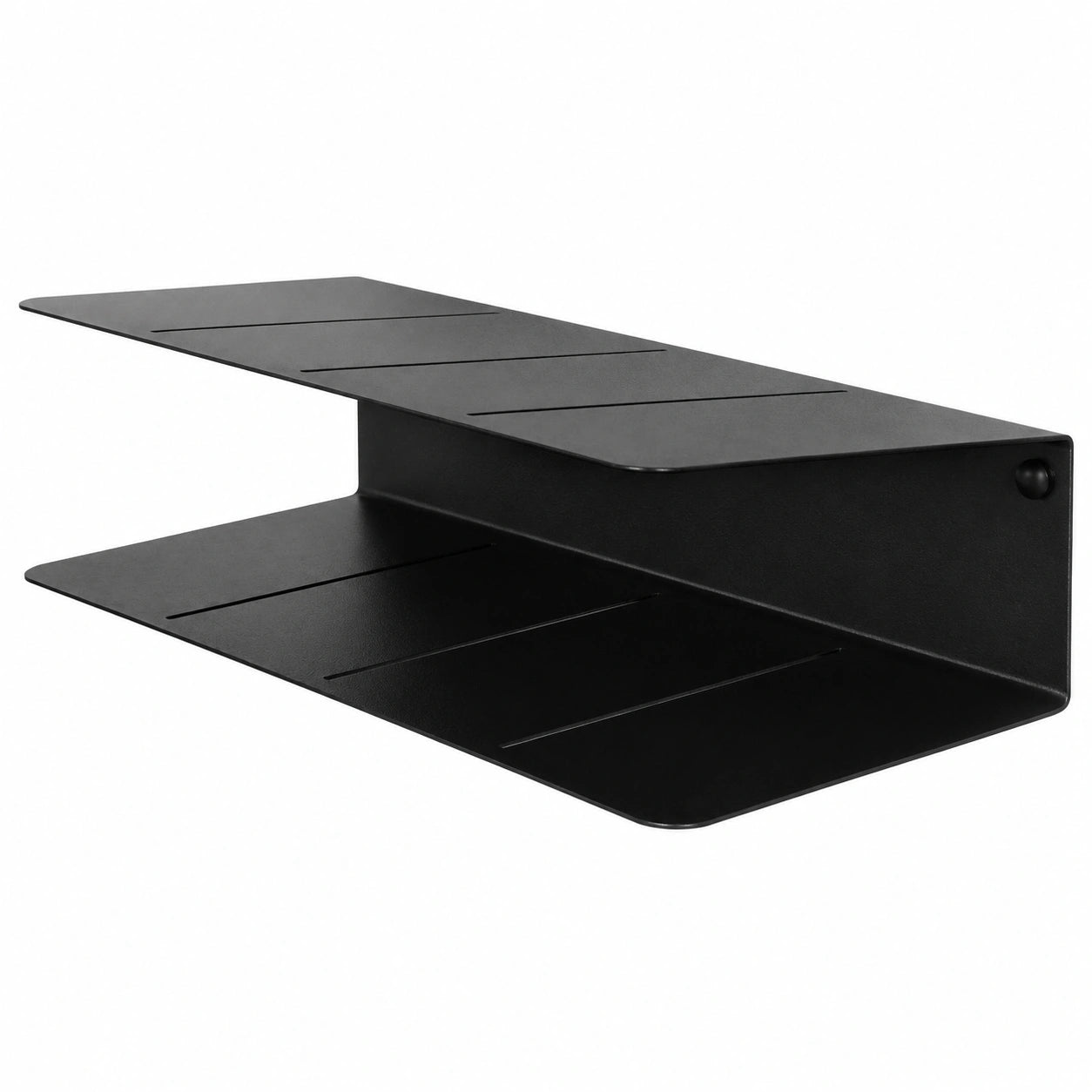 Moderner Schuhschrank für Flur, Wandmontage, Schuhregal für drinnen und draußen, 2 Stück, Schwarz, 40 x 20 x 10 cm